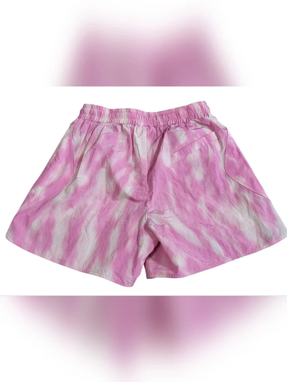 GANNI Tech Fabric Shorts Dreamy Daze Phlox Pink Size 36 / US 2 Pockets